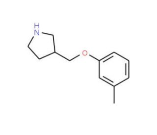 3-[(3-Methylphenoxy)methyl]pyrrolidine - chemical structure image