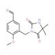 3-[(4,4-Dimethyl-2,5-dioxoimidazolidin-1-yl)-methyl]-4-methoxybenzaldehyde - chemical structure image