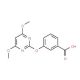 3-[(4,6-Dimethoxypyrimidin-2-yl)oxy]benzoic acid (CAS 387350-58-5) - chemical structure image