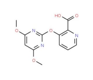 3-[(4,6-Dimethoxypyrimidin-2-yl)oxy]pyridine-2-carboxylic acid (CAS 113582-66-4) - chemical structure image