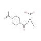 3-[(4-Acetylpiperazin-1-yl)carbonyl]-2,2-dimethylcyclopropanecarboxylic acid - chemical structure image