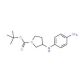 3-[(4-amino-phenylamino)-pyrrolidine-1-carboxylic acid tert-butyl ester (CAS 1159976-32-5) - chemical structure image