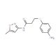 3-[(4-Aminophenyl)thio]-N-(5-methylisoxazol-3-yl)-propanamide - chemical structure image