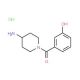 3-[(4-aminopiperidin-1-yl)carbonyl]phenol hydrochloride - chemical structure image