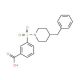 3-[(4-benzylpiperidin-1-yl)sulfonyl]benzoic acid - chemical structure image