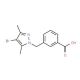 3-[(4-Bromo-3,5-dimethyl-1H-pyrazol-1-yl)methyl]benzoic acid (CAS 175203-24-4) - chemical structure image