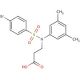 3-[(4-Bromo-benzenesulfonyl)-(3,5-dimethyl-phenyl)-amino]-propionic acid - chemical structure image