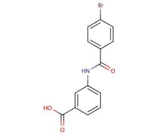 3-[(4-bromobenzene)amido]benzoic acid - chemical structure image