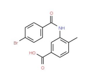 3-[(4-bromobenzoyl)amino]-4-methylbenzoic acid - chemical structure image