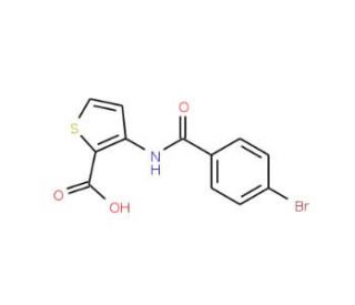 3-[(4-bromobenzoyl)amino]thiophene-2-carboxylic acid - chemical structure image
