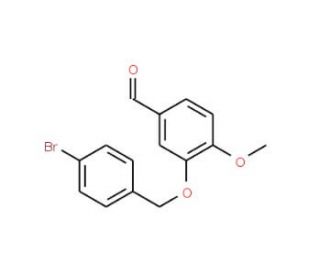 3-[(4-Bromobenzyl)oxy]-4-methoxybenzaldehyde - chemical structure image
