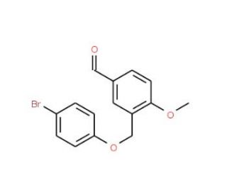 3-[(4-Bromophenoxy)methyl]-4-methoxybenzaldehyde - chemical structure image