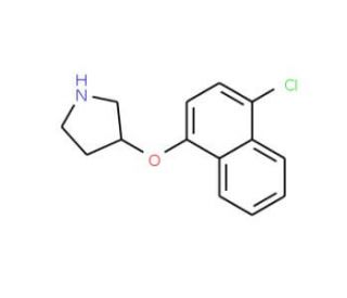 3-[(4-Chloro-1-naphthyl)oxy]pyrrolidine - chemical structure image