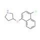 3-[(4-Chloro-1-naphthyl)oxy]pyrrolidine - chemical structure image