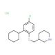 3-[(4-Chloro-2-cyclohexylphenoxy)methyl]piperidine hydrochloride - chemical structure image