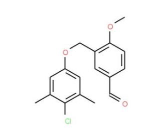 3-[(4-Chloro-3,5-dimethylphenoxy)methyl]-4-methoxybenzaldehyde - chemical structure image