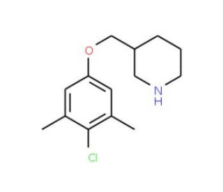 3-[(4-Chloro-3,5-dimethylphenoxy)methyl]piperidine - chemical structure image