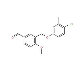 3-[(4-Chloro-3-methylphenoxy)methyl]-4-methoxybenzaldehyde - chemical structure image