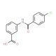 3-[(4-chlorobenzoyl)amino]benzoic acid - chemical structure image