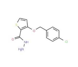 3-[(4-Chlorobenzyl)oxy]-2-thiophenecarbohydrazide - chemical structure image
