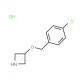 3-[(4-Chlorobenzyl)oxy]azetidine hydrochloride (CAS 897019-60-2) - chemical structure image