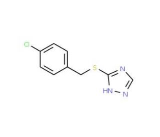 3-[(4-Chlorobenzyl)thio]-1H-1,2,4-triazole (CAS 134796-34-2) - chemical structure image