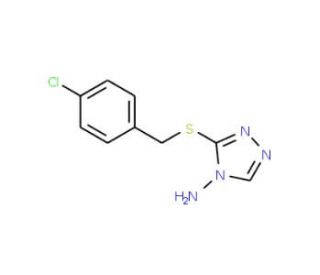3-[(4-chlorobenzyl)thio]-4H-1,2,4-triazol-4-amine - chemical structure image