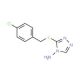 3-[(4-chlorobenzyl)thio]-4H-1,2,4-triazol-4-amine - chemical structure image