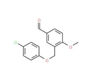 3-[(4-Chlorophenoxy)methyl]-4-methoxybenzaldehyde - chemical structure image