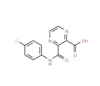 3-{[(4-chlorophenyl)amino]carbonyl}pyrazine-2-carboxylic acid - chemical structure image