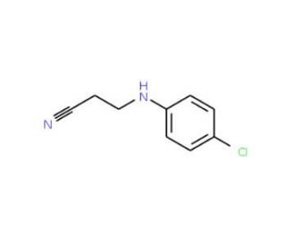 3-[(4-chlorophenyl)amino]propanenitrile (CAS 41833-57-2) - chemical structure image