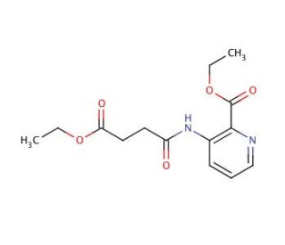 3-[(4-Ethoxy-1,4-dioxobutyl)amino]-2-pyridinecarboxylic Acid Ethyl Ester (CAS 676596-61-5) - chemical structure image