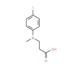 3-[(4-Fluoro-phenyl)-methyl-amino]-propionic acid - chemical structure image