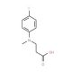 3-[(4-Fluoro-phenyl)-methyl-amino]-propionic acid - chemical structure image