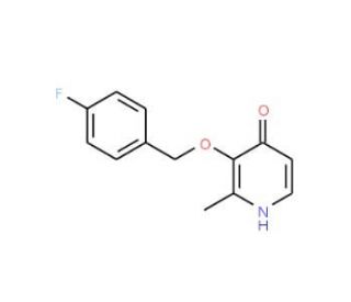 3-[(4-Fluorobenzyl)oxy]-2-methyl-4(1H)-pyridinone - chemical structure image