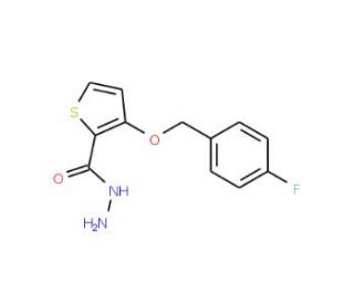 3-[(4-Fluorobenzyl)oxy]-2-thiophenecarbohydrazide - chemical structure image