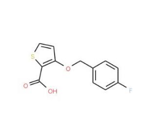 3-[(4-Fluorobenzyl)oxy]-2-thiophenecarboxylic acid - chemical structure image