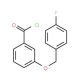 3-[(4-fluorobenzyl)oxy]benzoyl chloride - chemical structure image