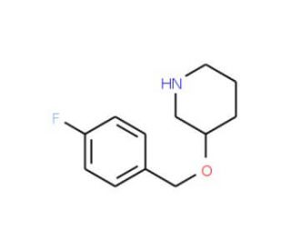 3-[(4-Fluorobenzyl)oxy]piperidine - chemical structure image