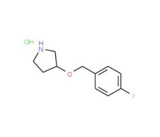 3-[(4-Fluorobenzyl)oxy]pyrrolidine hydrochloride - chemical structure image