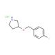 3-[(4-Fluorobenzyl)oxy]pyrrolidine hydrochloride - chemical structure image