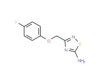 3-[(4-Fluorophenoxy)methyl]-1,2,4-thiadiazol-5-amine - chemical structure image