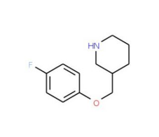3-[(4-Fluorophenoxy)methyl]piperidine (CAS 142220-38-0) - chemical structure image
