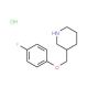 3-[(4-Fluorophenoxy)methyl]piperidine hydrochloride - chemical structure image