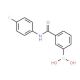 3-[(4-Fluorophenyl)aminocarbonyl]benzeneboronic acid (CAS 850567-35-0) - chemical structure image