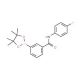 3-[(4-Fluorophenyl)aminocarbonyl]benzeneboronic acid, pinacol ester (CAS 850567-58-7) - chemical structure image