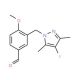 3-[(4-iodo-3,5-dimethyl-1H-pyrazol-1-yl)methyl]-4-methoxybenzaldehyde - chemical structure image