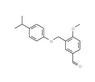 3-[(4-Isopropylphenoxy)methyl]-4-methoxybenzaldehyde - chemical structure image