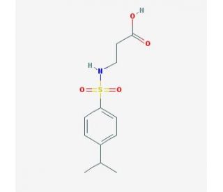 3-{[(4-isopropylphenyl)sulfonyl]amino}propanoic acid - chemical structure image