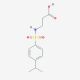 3-{[(4-isopropylphenyl)sulfonyl]amino}propanoic acid - chemical structure image